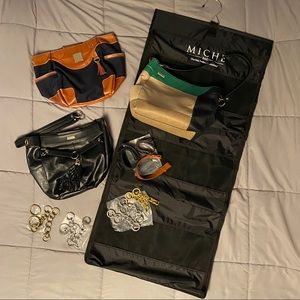 Miche Hanging Bag, Shell, and 3 Cases